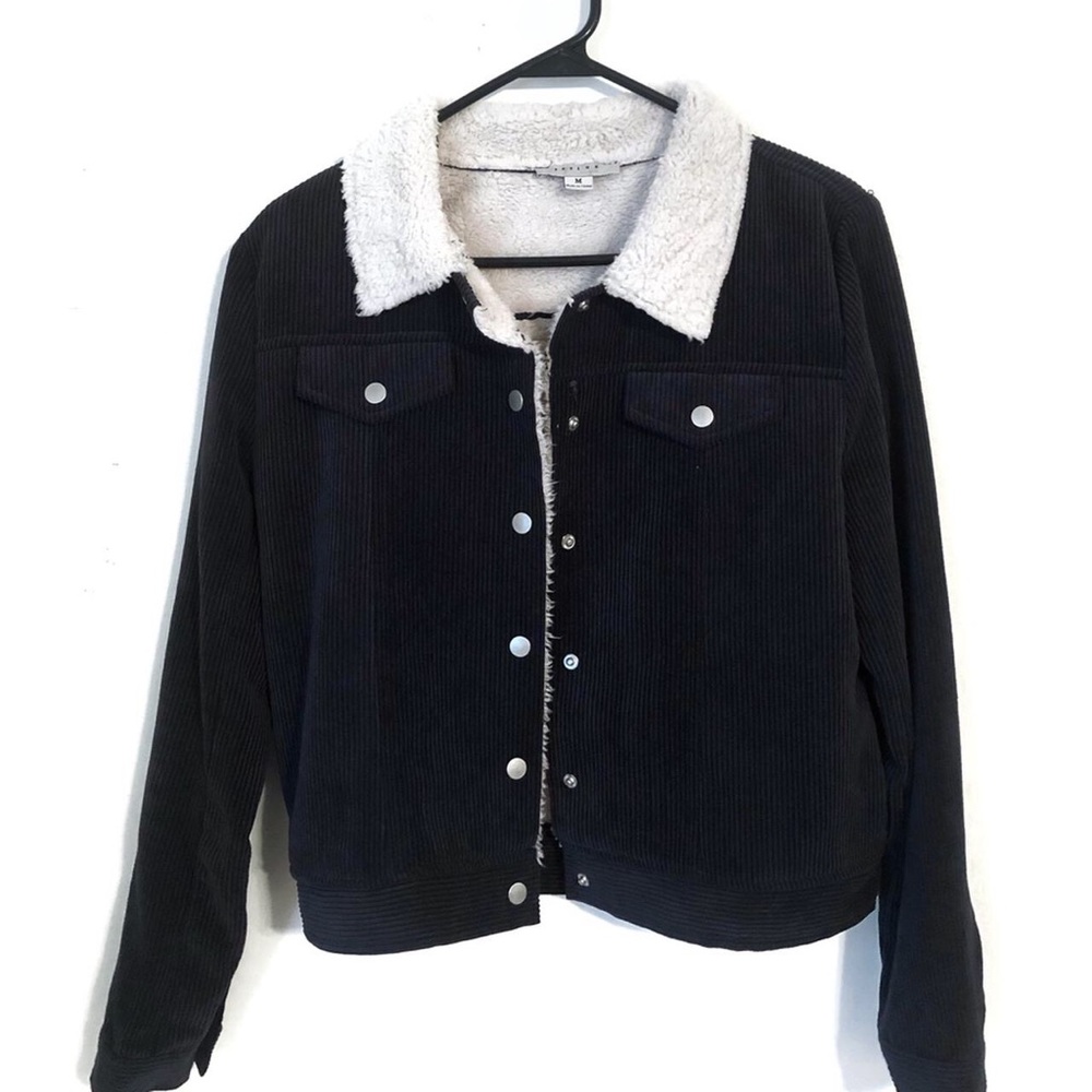 Favlux Corduroy Navy Blue Jacket Size M